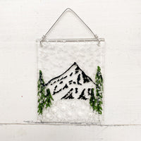 Winter Mountain Suncatcher