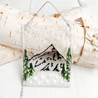 Winter Mountain Suncatcher