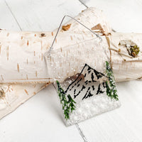 Winter Mountain Suncatcher