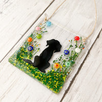 Floral Dog Suncatcher
