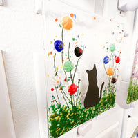 Cat Glass Night Light, Pet Nightlight, Cat Glass Art, Pet Memorial Gift